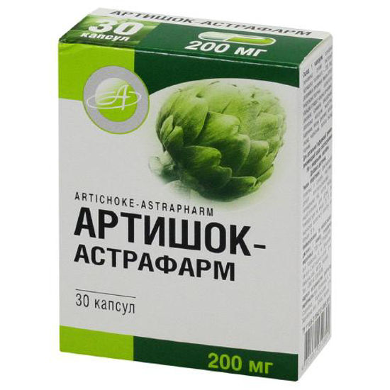 Артишок-Астрафарм желатинові капсули №30
